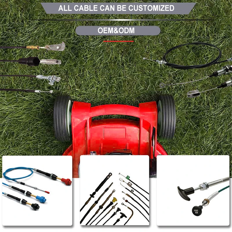 Scojet OEM ODM Factory 1.5mm Wire 7x7 Construction Custom Stainless Steel Spring Control Cable with Conteol handle