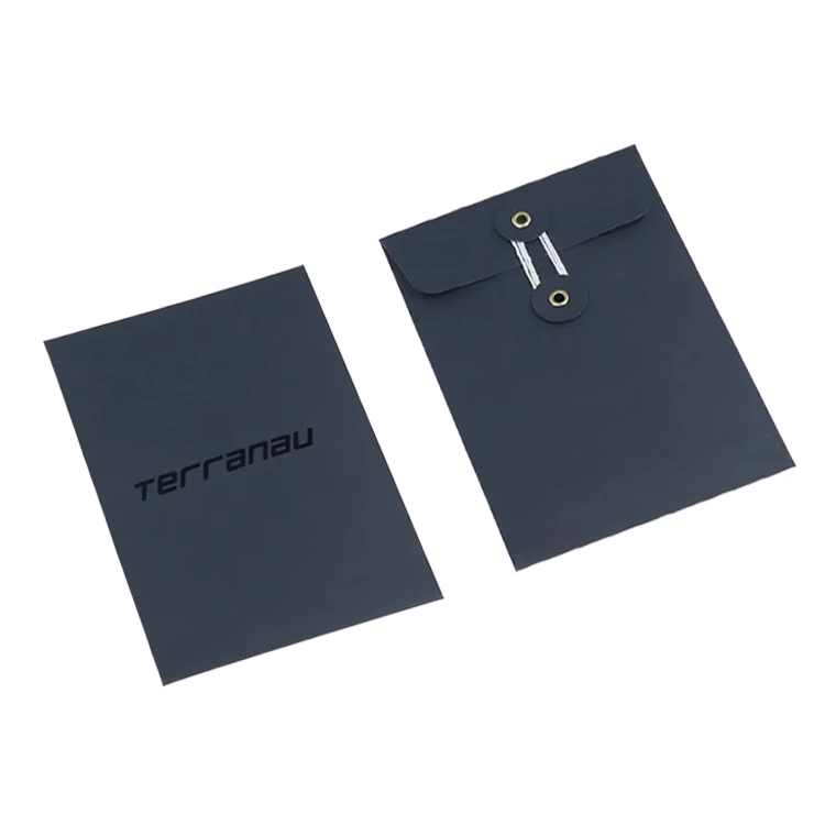 Recycled Paper File Packaging Custom Printed Your Brand Invitation Envelope Packaging Thank You Card Sleeve Envelopes