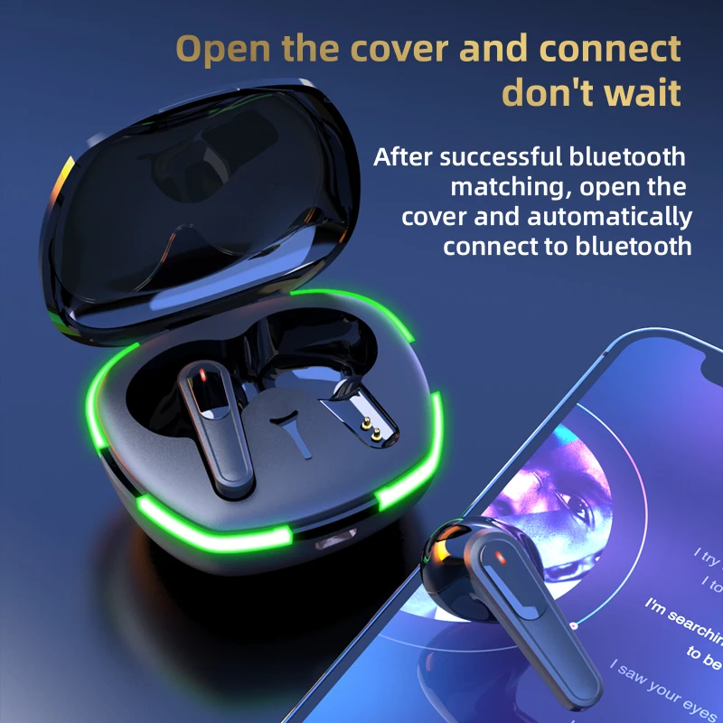 Wholesale OEM 2022 Cheap Waterproof IPX5 Earphone TWS Led display Pro60 tws Mini Headset Tws Earbuds True Wireless Headphones