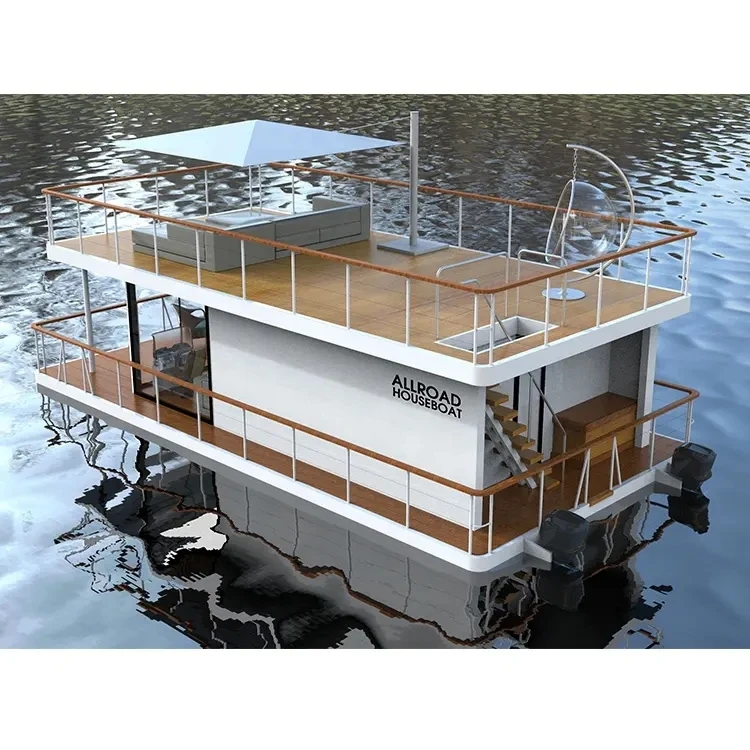 floating water container 39ft container house boat