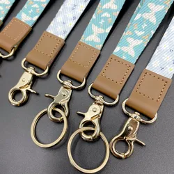 Hot selling Eco-friendly promotional heat transfer sublimation print polyester neck strap lanyard in full colors printing