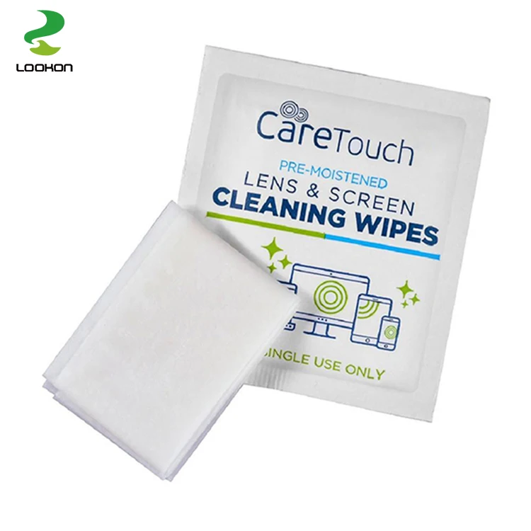 Lookon Factory One-off Oem Disposable Anti Fog Optical Glasses Cleaning Lens Wet Wiping Paper Tissue