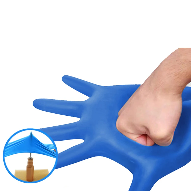 Powder Free Nitrile Gloves Blue Nitrile Gloves Food Household Disposable Nitrile Gloves