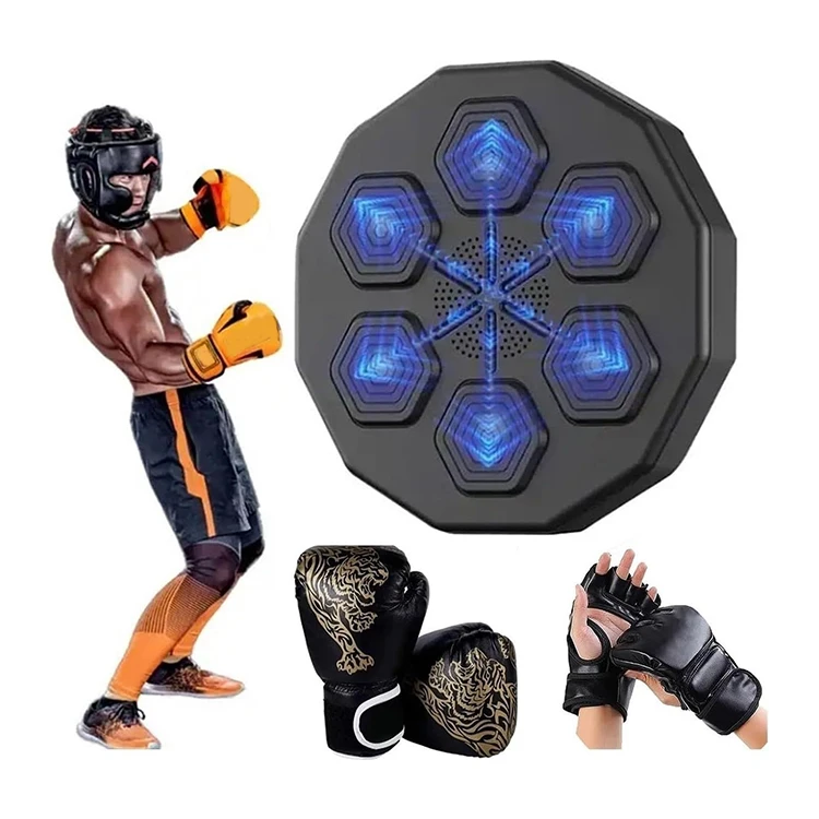 Musical Boxing Box, Music Boxing Machine Home Wall Mount Music Boxer, Music Boxing Training Machine Bluetooth