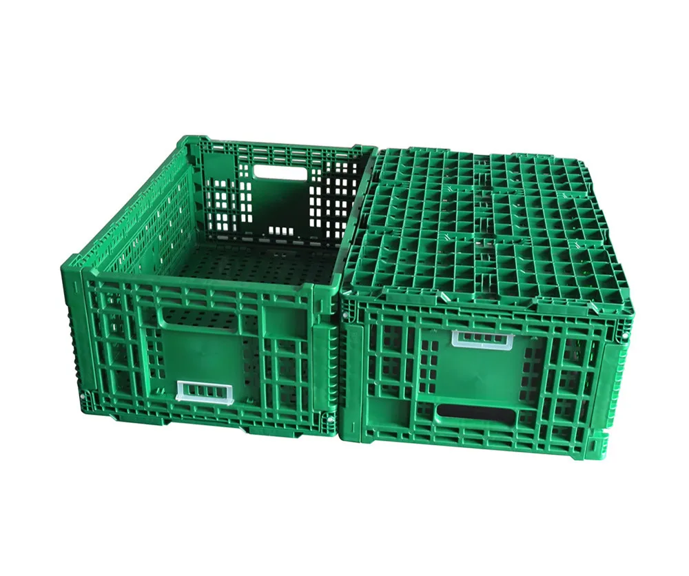 JOIN Large Mesh Shipping Plastic Foldable Box Collapsible Crate With Lid Agriculture And Fruit Turnover Transport Folding Crate
