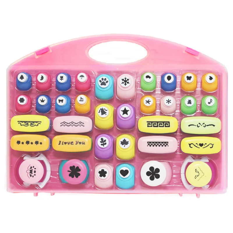 DIY Different Scrapbook Paper Craft Punch Mini Paper Hole Punchers Case Paper Punch for Children
