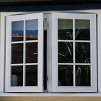 Customizable Tempered Glass Double Glazed Aluminum Push Out Single Casement Windows With Mosquito Net