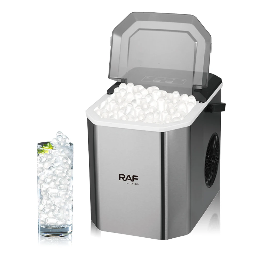 New Ice Maker with Handle 26LBS/24H Portable Ice Maker Machine with Scoop Countertop Adjustable