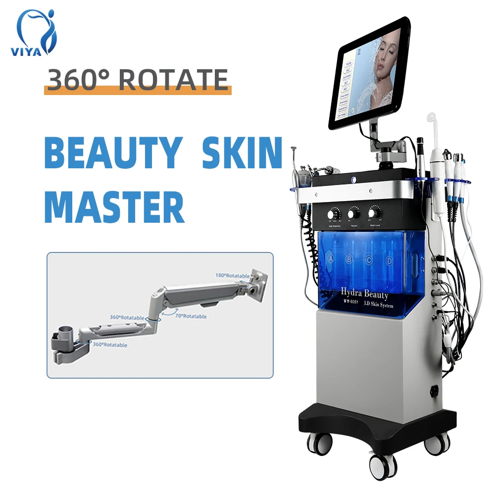 9 10  in1 professional galvanic facial machine o2toderm machine  machine hydrafacial for Aesthetic medicine