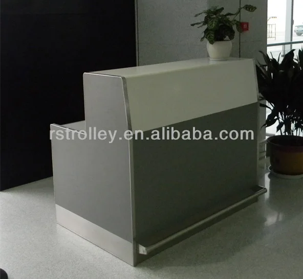Stainless Steel Airport Passenger Service Counter Aviation Table Desk Check In Counter