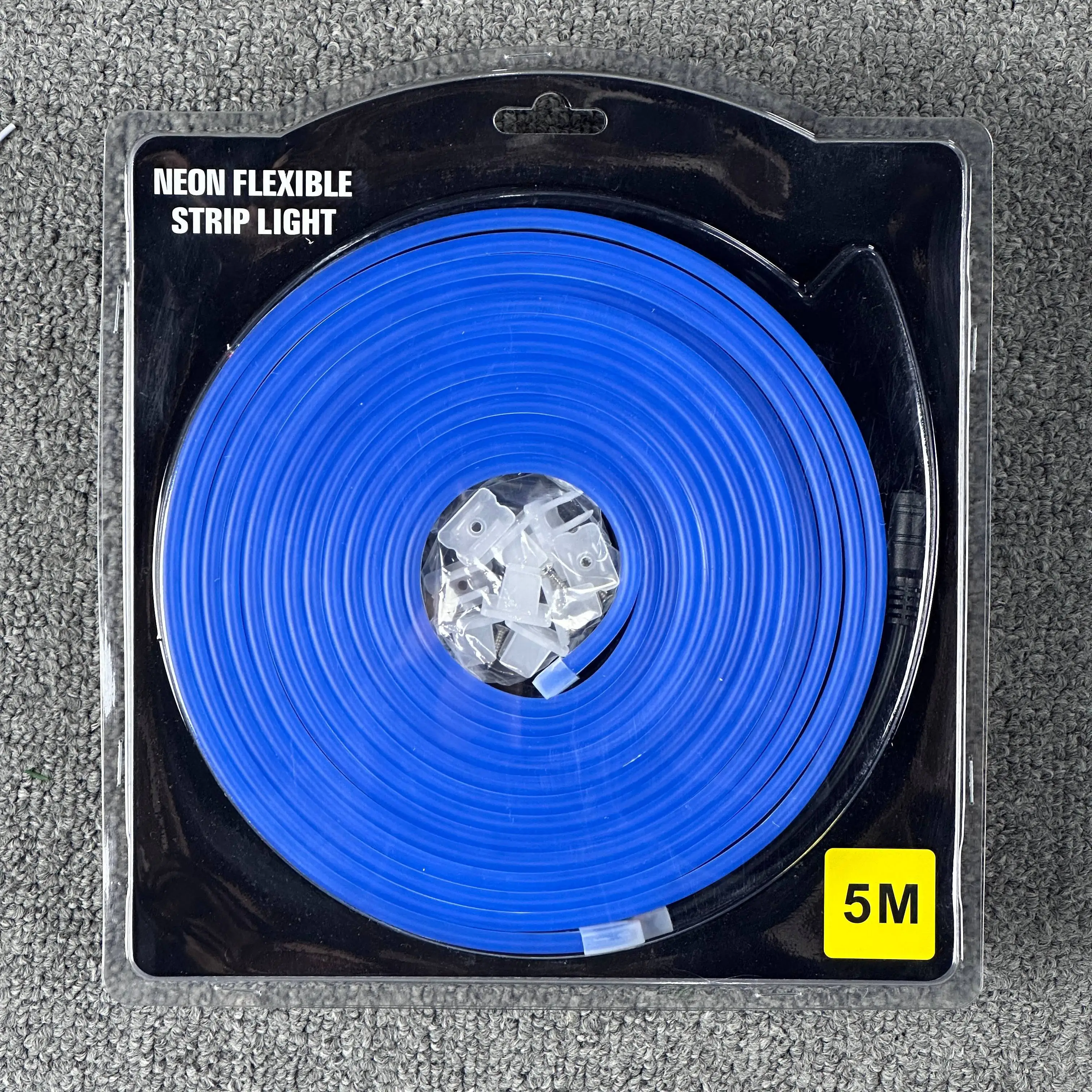 EUMIN New Flexible Led Neon Strip Light Blue 12V 5 Meter Lighting Strip Light