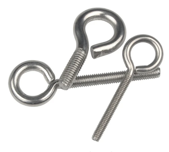 Stainless steel eye bolt hook M4  M5 M6 custom size