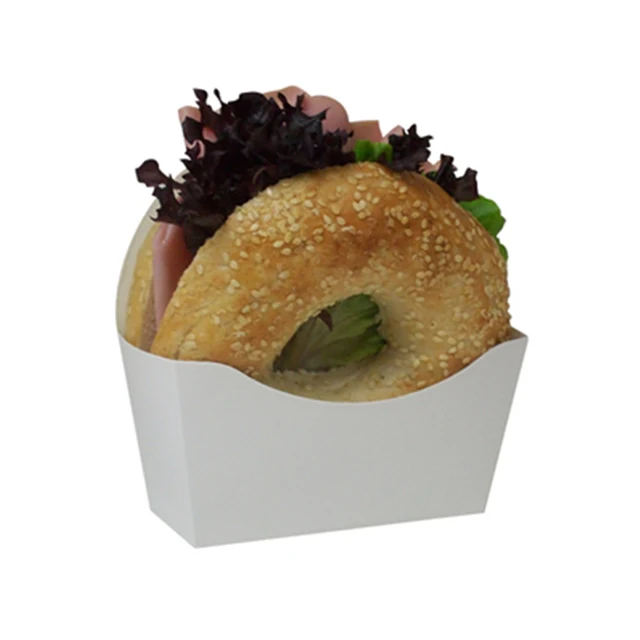 Custom design food grade take away bagel cardboard box packaging