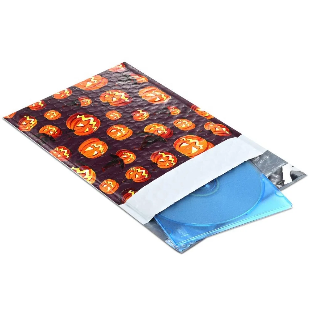 Eco 6x10 Bubble Padded Envelopes Halloween Designer Boutique Custom Bubble Bags CD/DVD Poly Bubble Padded Mailers