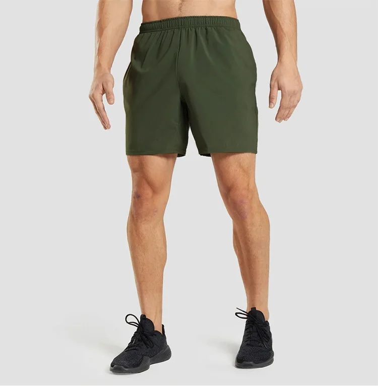 Simple Solid Gym Running Body building Fitness Mens Shorts