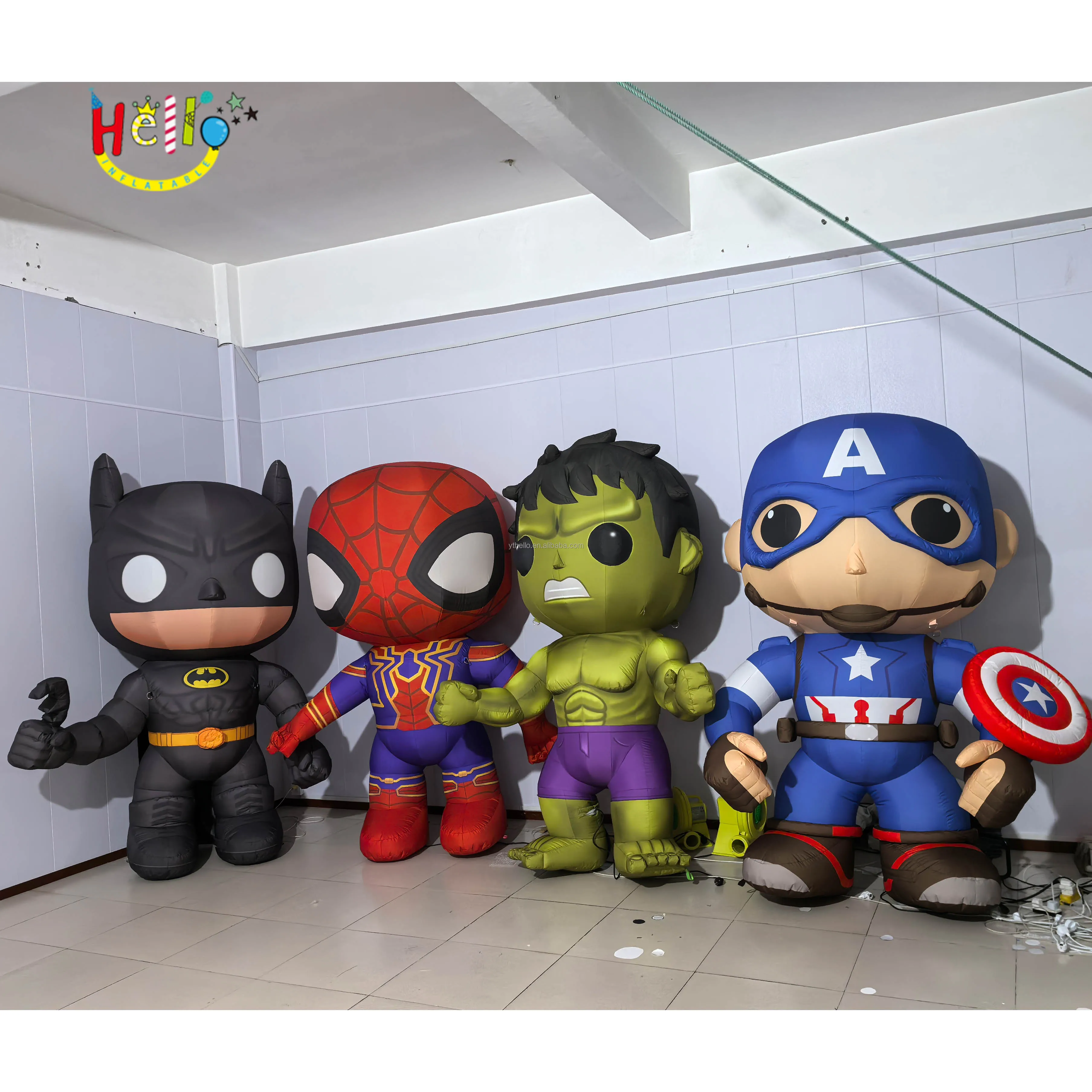 Parade Performance Inflatable Walking Cartoon Charater Costume Inflatable Hero Costume