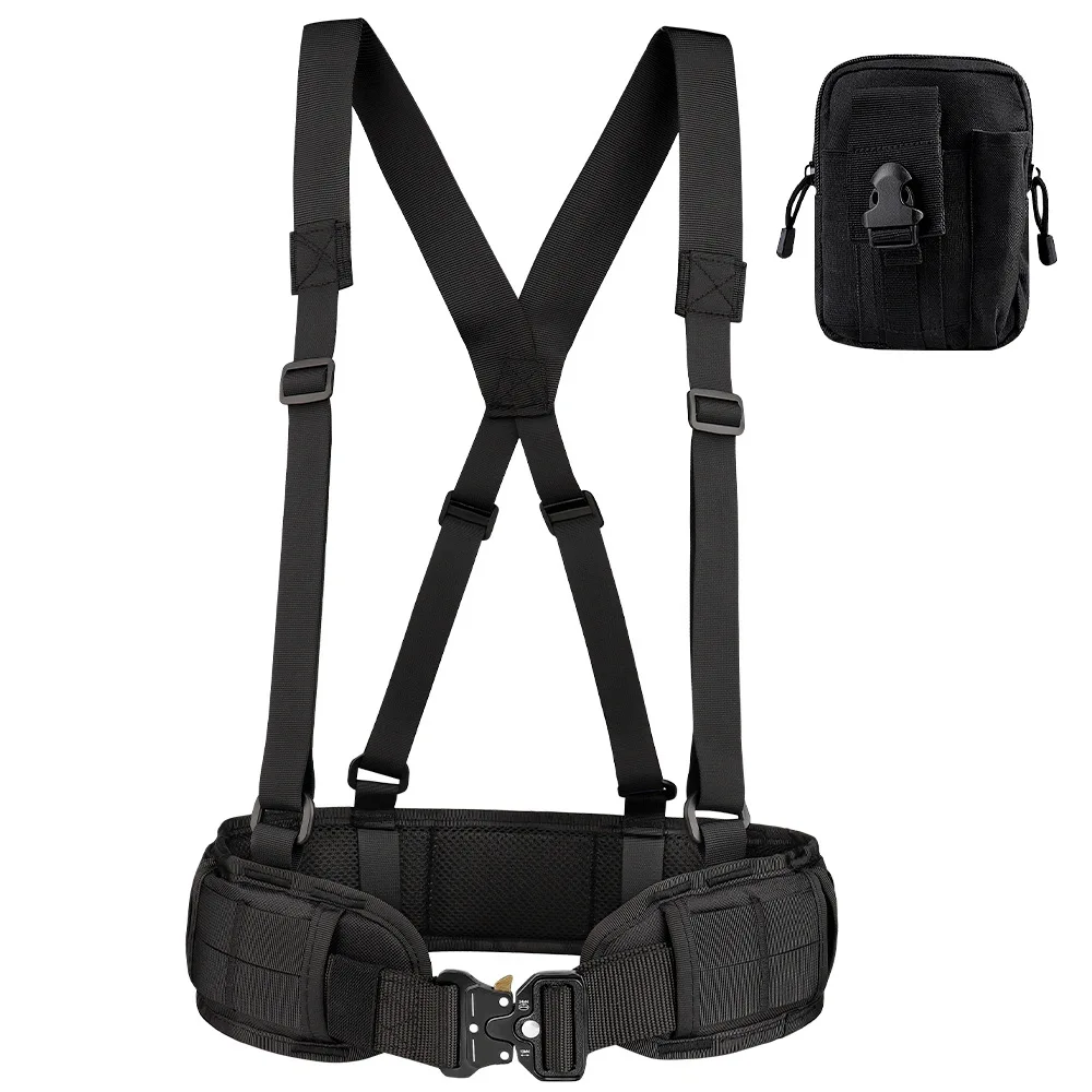 Outdoor Tactical Belt Equipment Multi-Functional Quick Release Tactical Belt Cobra Buckle Adjustable Nylon Belt