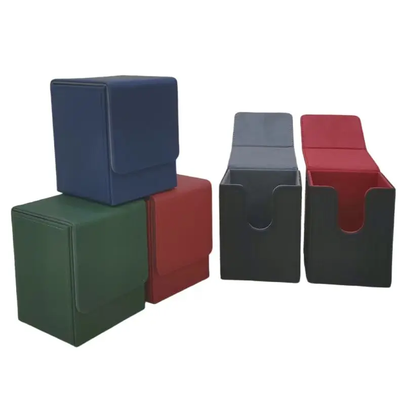 Custom Holder Pu Leather TCG MTG Yugioh Game Cards Deck Box Board Game Card Box Trading Card Storage Box
