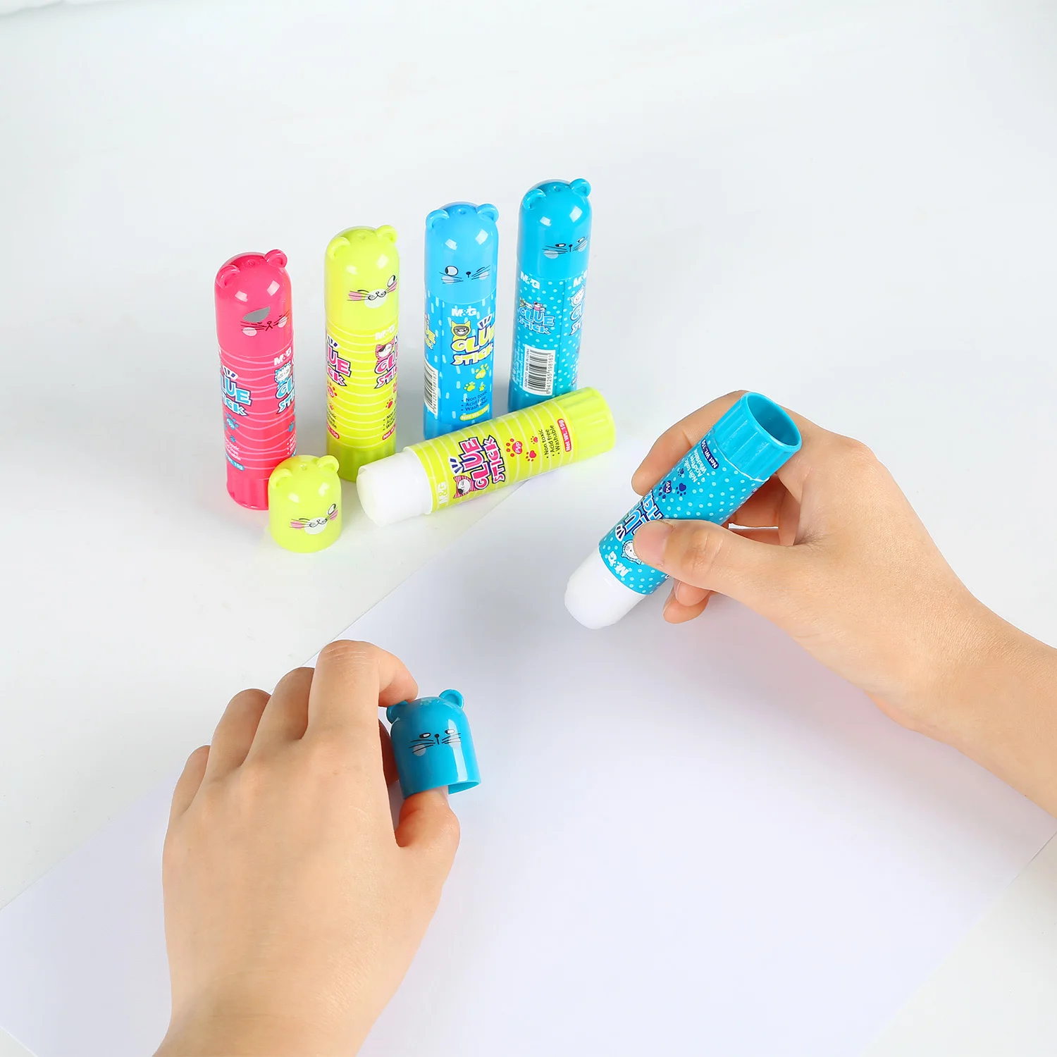 Cute Cats Shape PVP Glue Stick Stationery For School Suooly