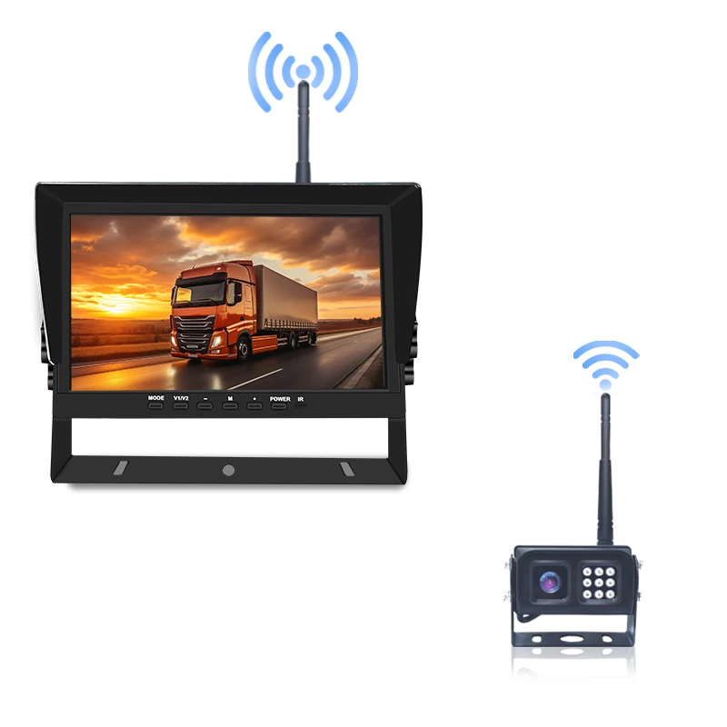 New Arrival 10.1-Inch DVR GPS ADAS DMS BSD WIFI & 4G Wireless 4CH IPS Monitor TV Backup Camera Cars Trucks Campers Trailers