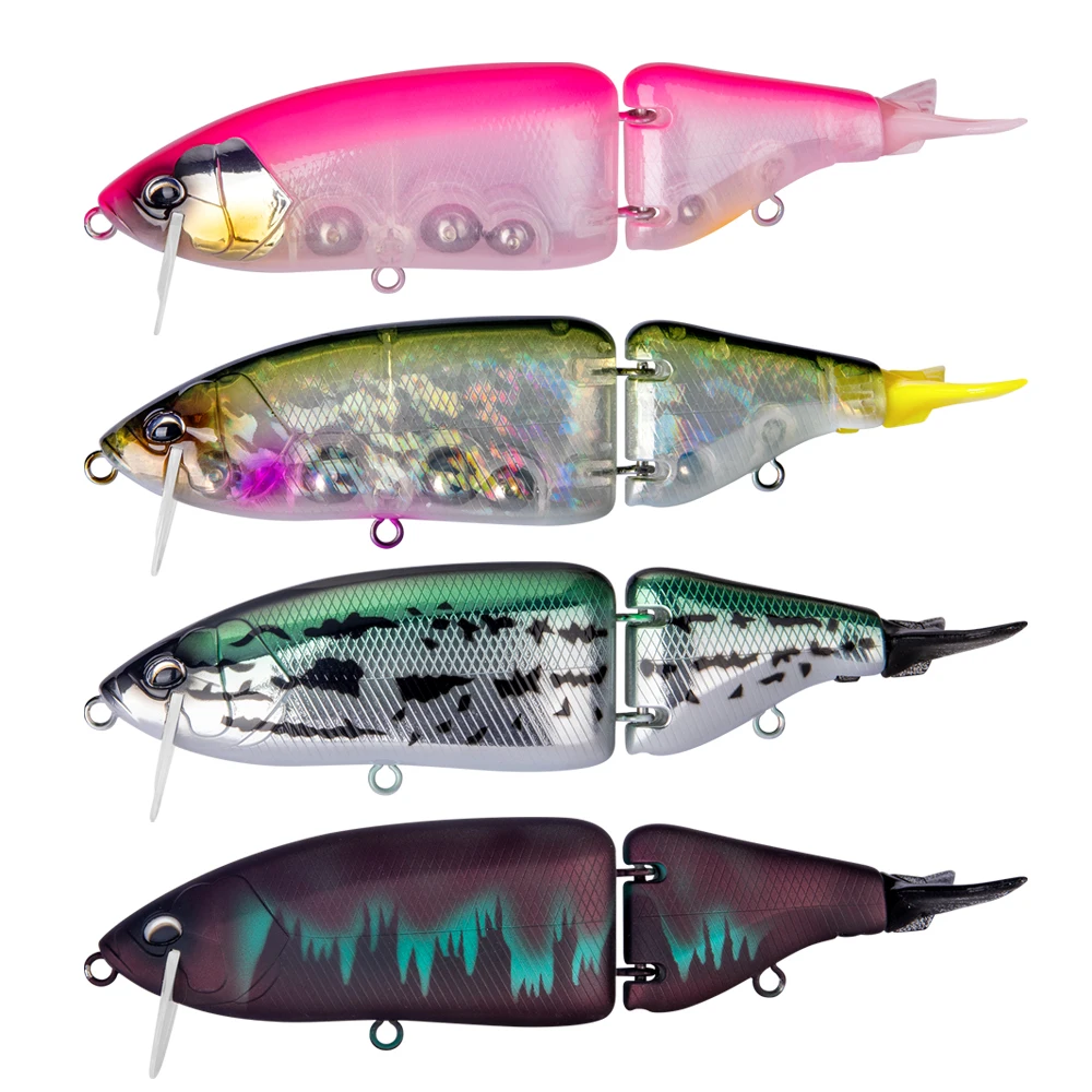 HONOREAL 165mm ABS hard plastic jointed fishing lures for bass trout multi jointed swimbait