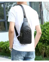 Нагрудная сумка на одно плечо для мужчин, модная дорожная Сумочка через плечо, повседневный мессенджер