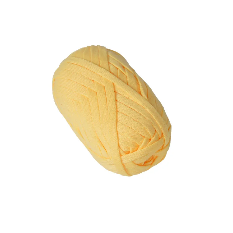 Dimuni 100g best quality wholesale cheap price hot selling Amazon ribbon yarn t shirt polyester yarn for hand knitting