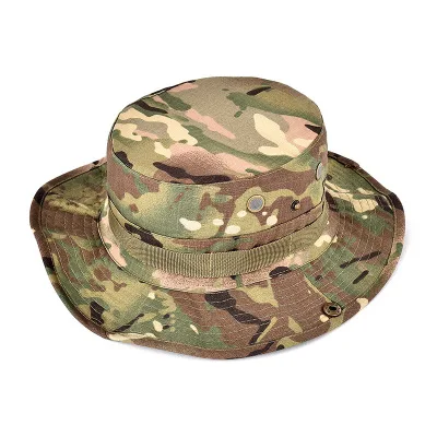 Jungle Hat Bob Camo Bucket Unisex Men Outdoor Boonie Fisherman Cotton Fishing Caps Chapeau Hunt Sunscreen Hiking Hat