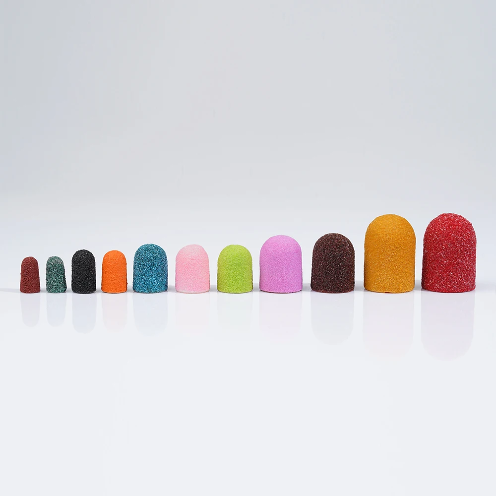 Professional Pedicure Sanding Caps Removing Calluses #80 #120 #180 Grit Pedicure Foot Care Tools