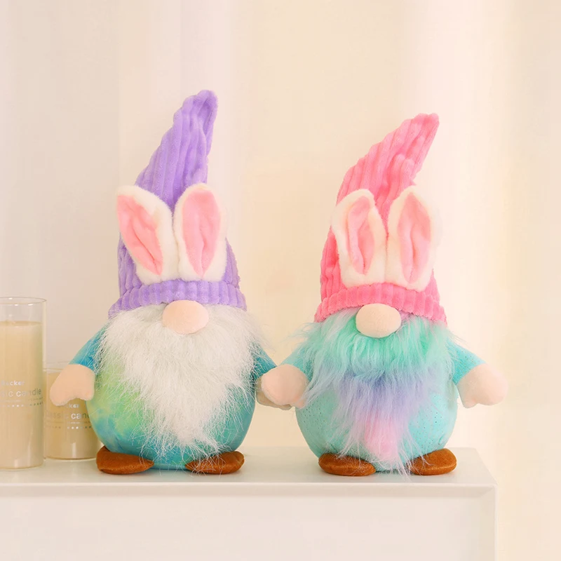 Plush Easter Gnome Plush doll plush toy Santa dwarf stuffed toy for Easter Decoration Table Ornaments