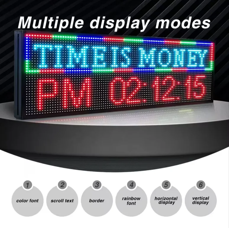 2024 New Taxi Top Led Display P10 Led Double Display Wifi Taxi Advertising led display p 10 red