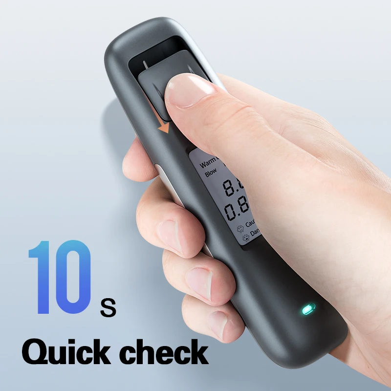 Rechargeable Portable Digital Non-Contact Breathalyzer Air Blowing Detector Alcohol Tester