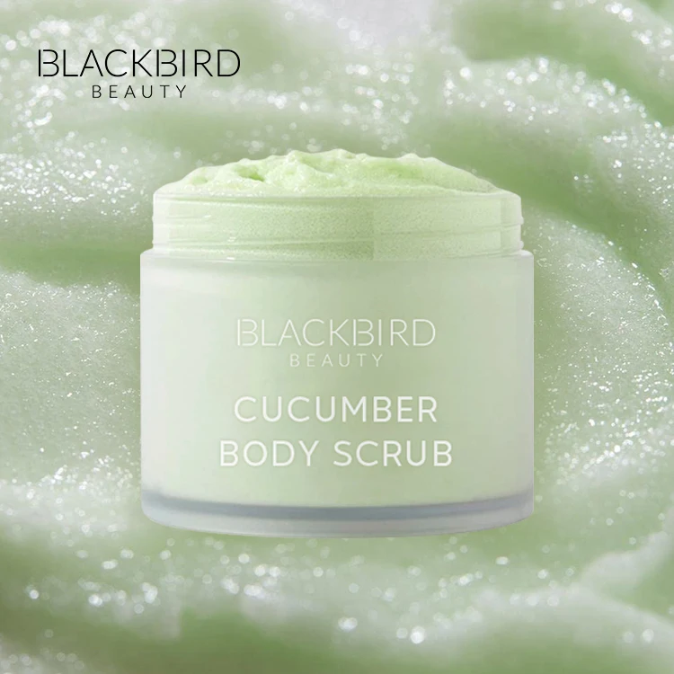 Private Label Customized Package Natural Whitening Body Scrub Exfoliating Face Sugar Scrub Wholesale Cucumber Coffee Body Scrub