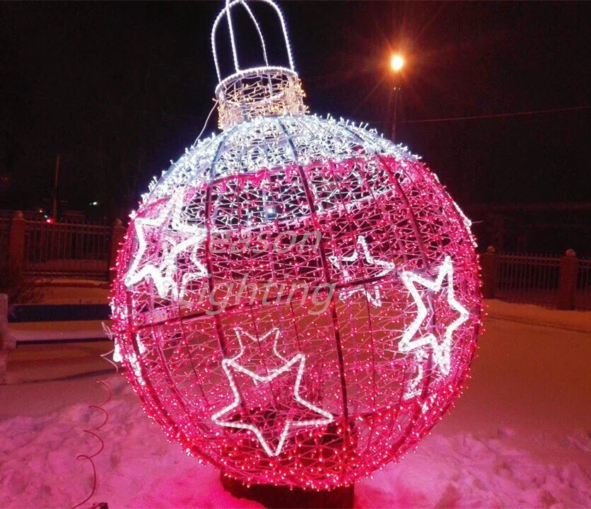 large led christmas outdoor sphere