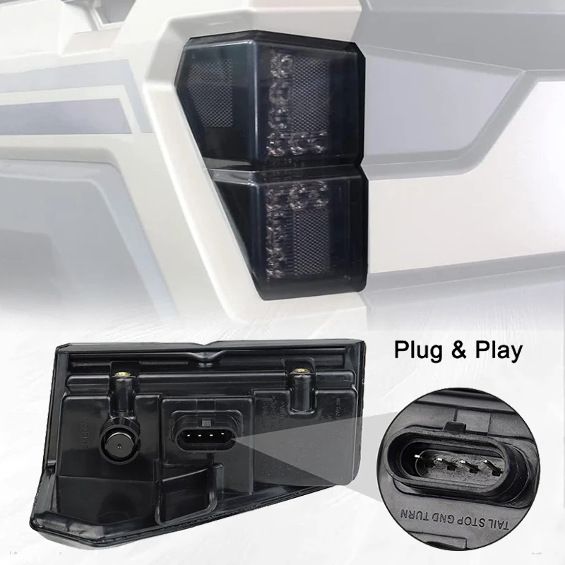 Plug And Play Ip67 Waterproof Atv Tail Lamp Taillight For Polaris Ranger 1000 Xp Oem Part Number 2413766   2413767