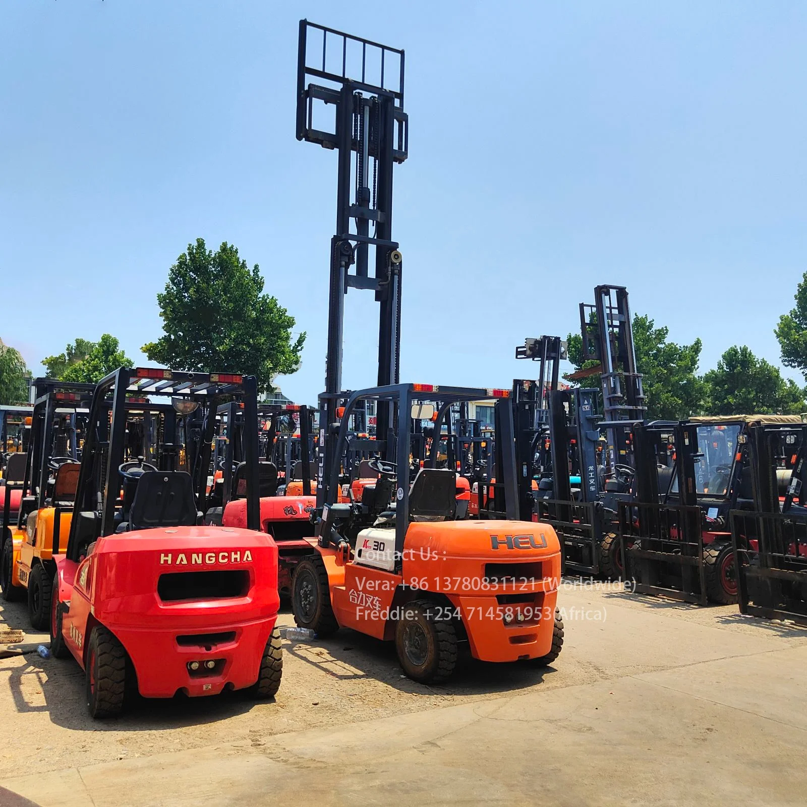 Used 3tons diesel forklift with side shifter china forklift truck