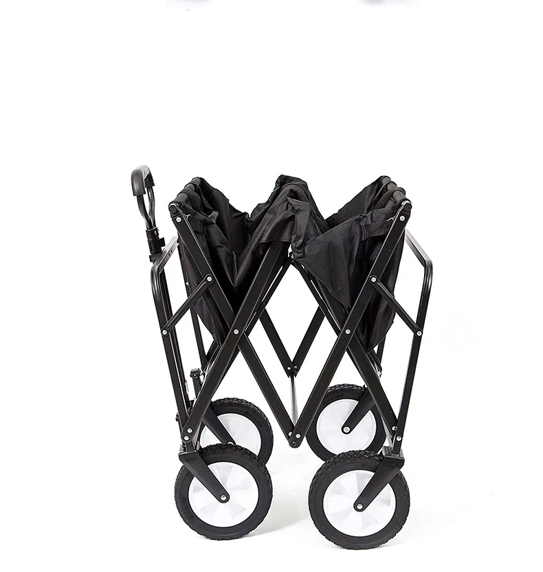 Folding Outdoor Camping Shopping Cart Portable Collapsible Garden Beach Luggage Cart Camping Trolley