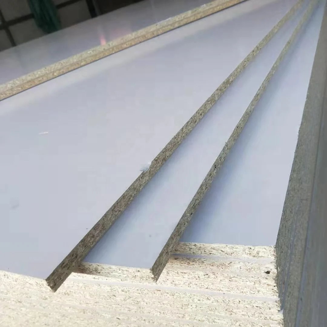 Chinese OEM cutting service melamine laminated  chipboard  particle board for assemble furniture