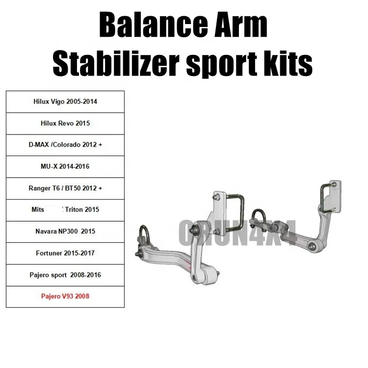 Heavy Duty Lift Kits Balance Arm Stabilizer Sport Kits for Pajero Sport 2021