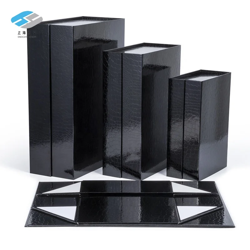 Custom Eco Friendly Color Printing Corrugated Kraft Paper Rigid Folding Glasses Scarf Packaging Gift Box