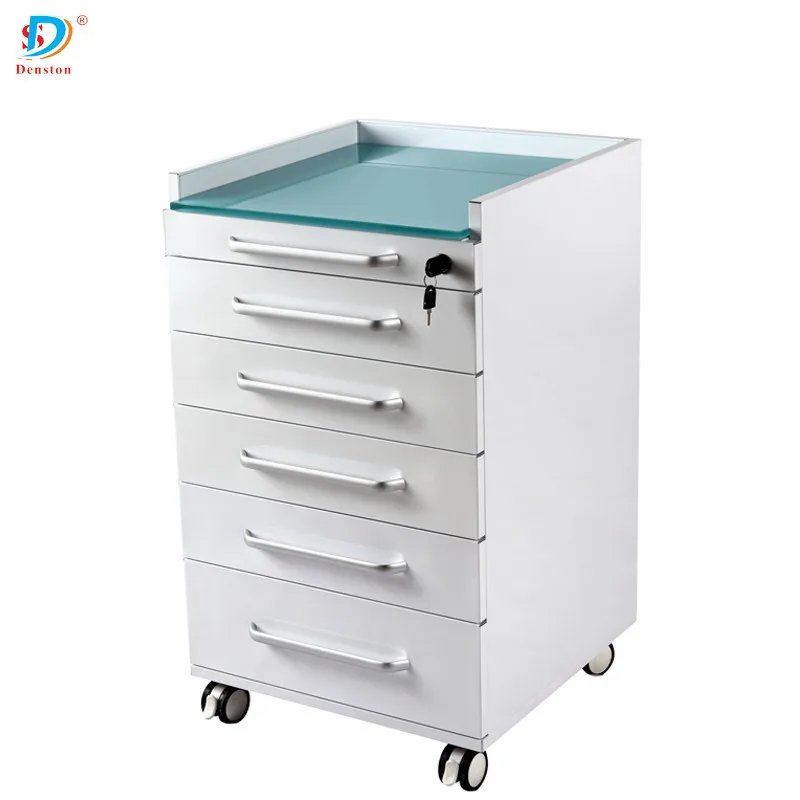 
DSD-6874 Portable Medical Furniture 5 Drawer Dental Cabinet Large Storage Steel Storage Cabinet 