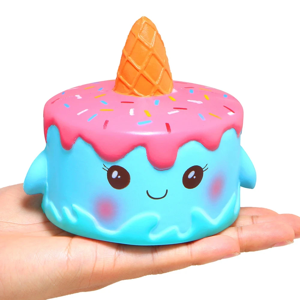 Jumbo Cute Popcorn Cake Hamburger Squishy Unicorn Milk Slow Rising Squeeze Toy Scented Stress Relief for Kid Fun Gift Toy