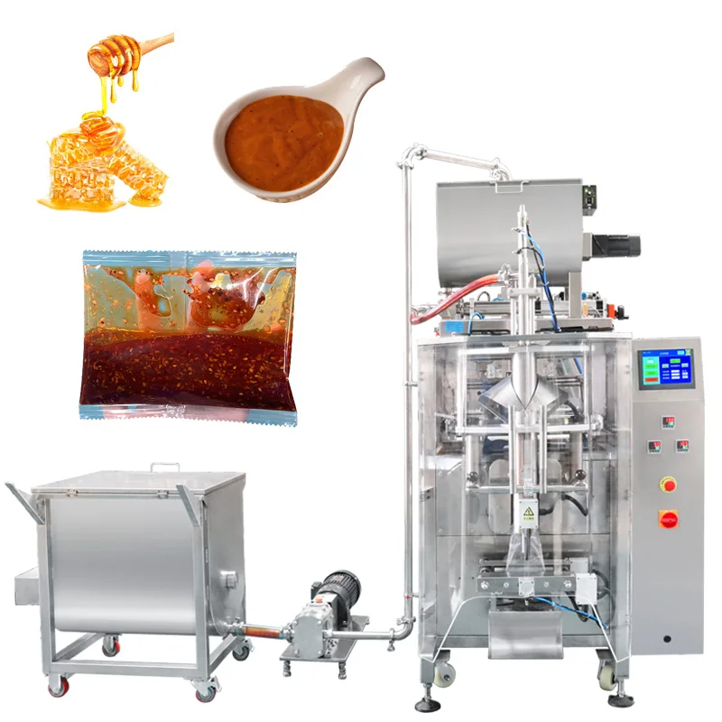 Edible oil Sauce Peanut Butter Sauce Salad dressing Tomato sauce Honey Liquid packaging machine