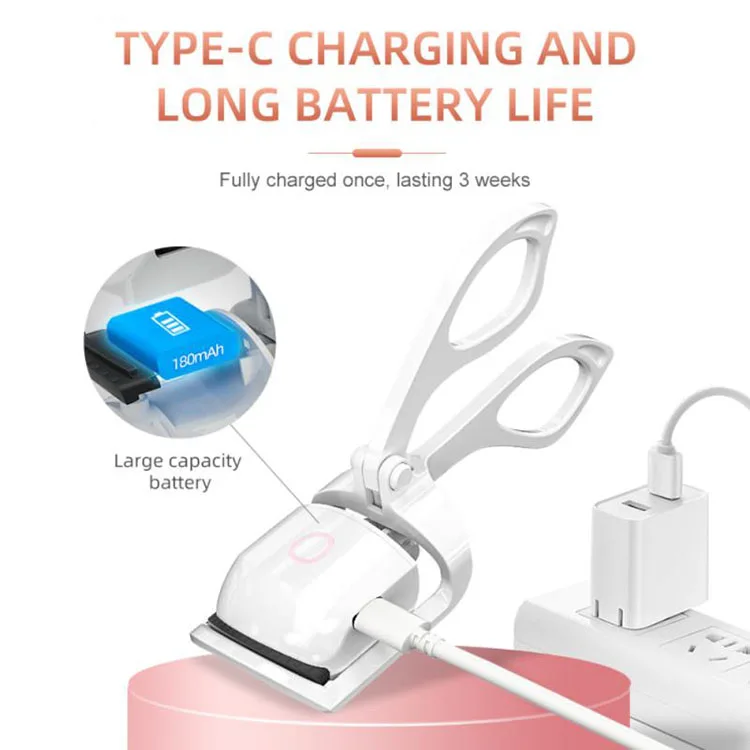 Индивидуальный умный usb Перезаряжаемый Электрический подогреваемый бигуди для ресниц женщин
