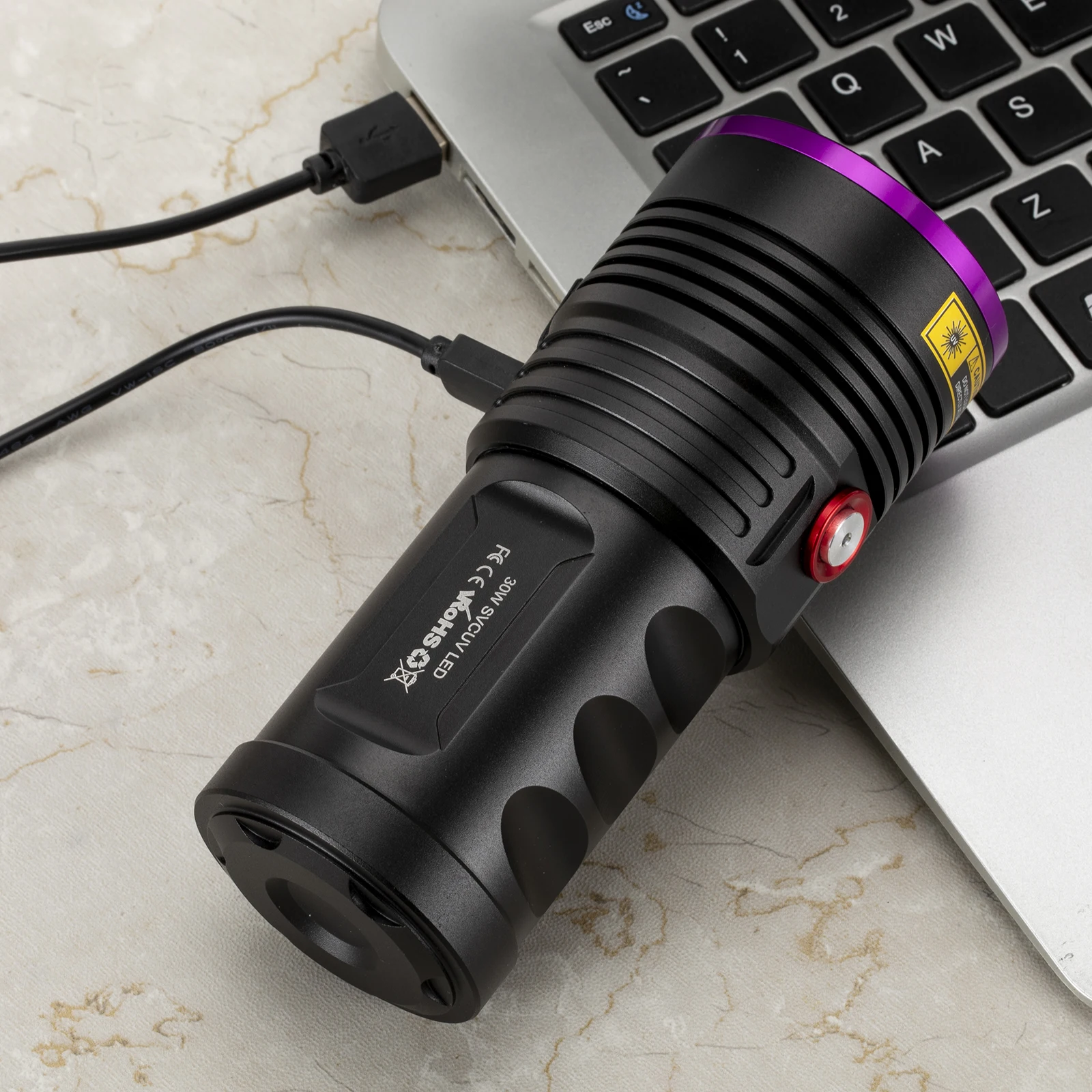  Alonefire H42 45 вт высокая мощность уф фонарик детектор утечки газа кошка опоясывающего лишая пятна охотничий полицейский маркер Usb зарядки проверки