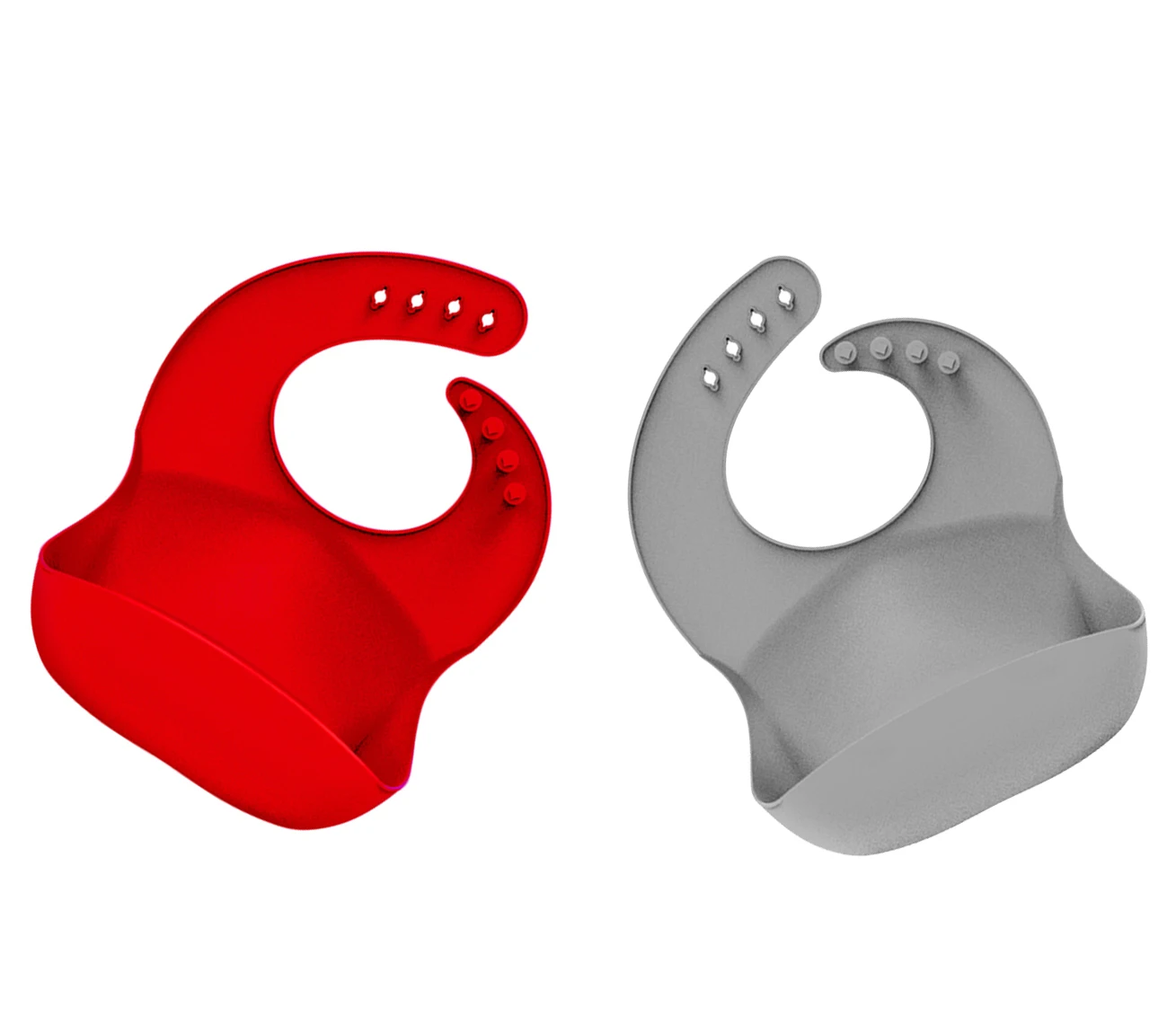 Popular 100% Quality Silicone Baby Bibs Easily Clean Comfortable Soft Bib Keeps Stains Off Pure Color Logo Printing