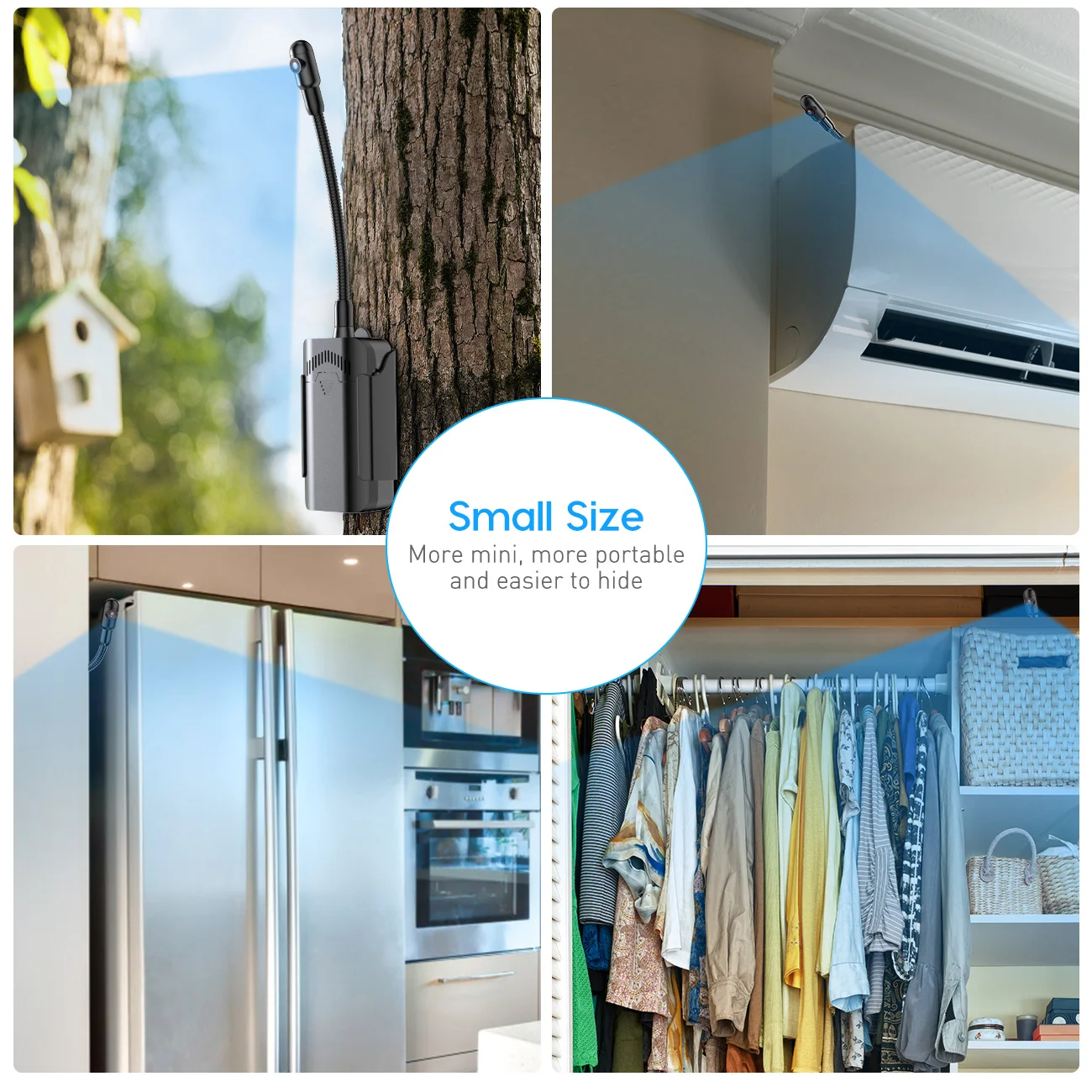 High quality indoor and outdoor 1080p smoke detector hidden camera hidden spy camera