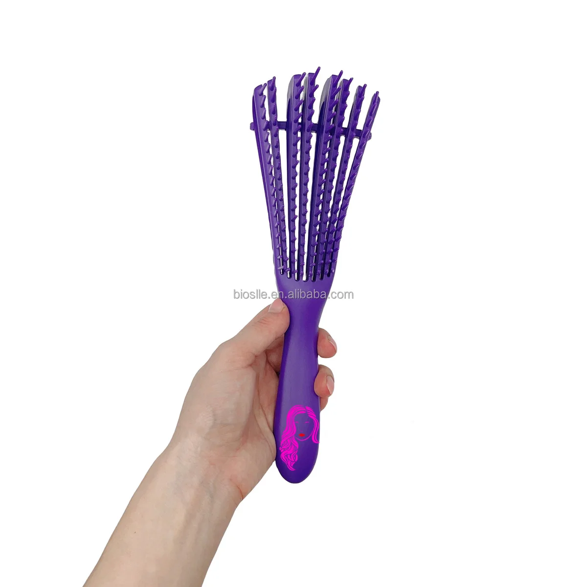 detangler Hair Brush men Plastic Handle Magic Eight Rows Octopus Spare Ribs Afro Comb Detangling Hair Brush
