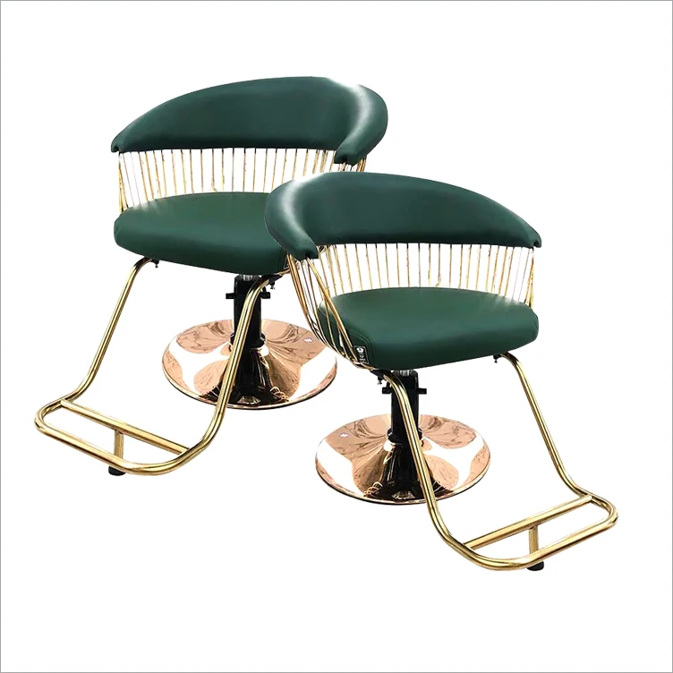 green synthetic leather beauty set all purpose salon chairs