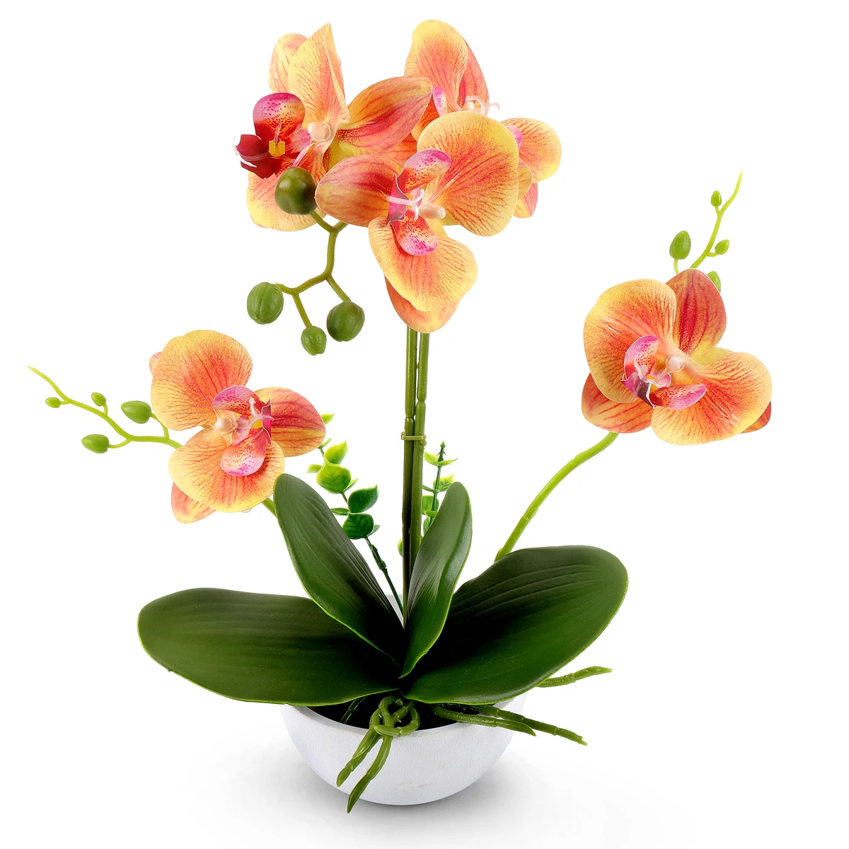 2021 Factory direct sales Real Touch Artificial Pu Orchid Flowers Butterfly Orchid Branch for Decoration  Wedding Gifts